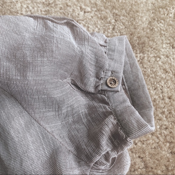 Marineblu Sheer Button Up Top - Picture 8 of 10